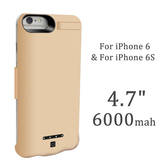 External Battery Backup Power Bank Charger Cases for iPhone