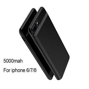 2500-7000 mah Power Bank Charging Case For iPhone