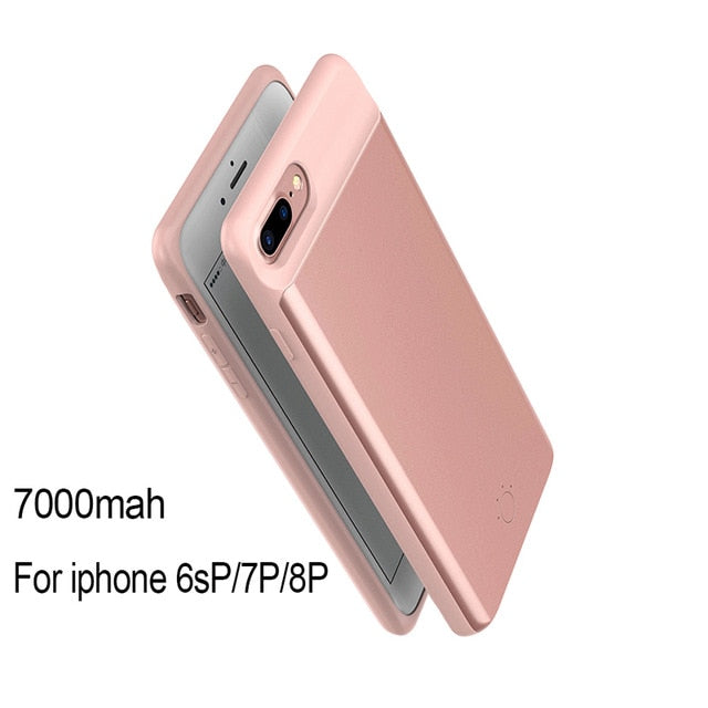 2500-7000 mah Power Bank Charging Case For iPhone